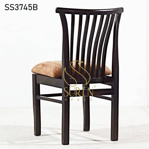 Curved Back Walnut Finish Chair Curved Back Walnut Finish Chair 2
