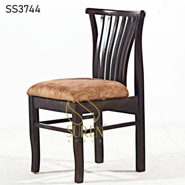 Curved Back Walnut Finish Chair Curved Back Walnut Finish Chair 3