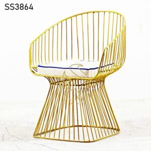 Camping Tent Furniture : Manufacturer from Jodhpur India Golden Metal Luxury Outdoor Chair 2