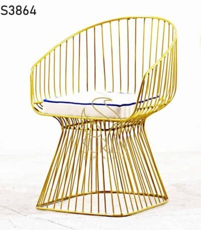 Products Golden Metal Luxury Outdoor Chair 2