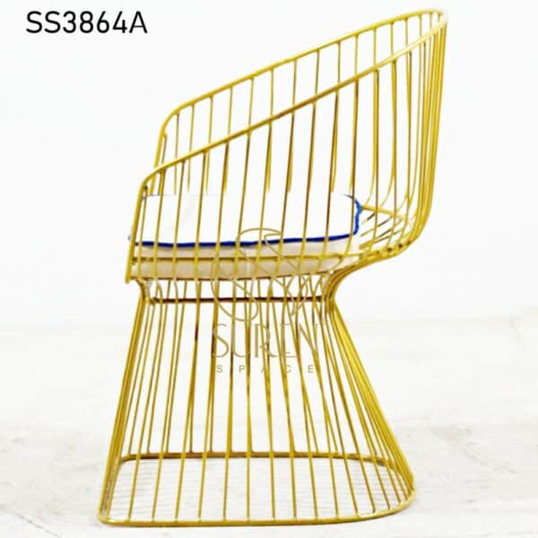 Golden Metal Luxury Outdoor Chair Golden Metal Luxury Outdoor Chair 3
