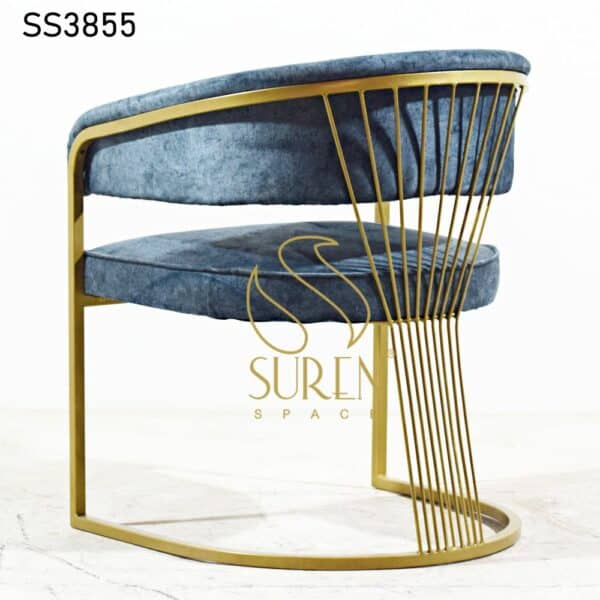 Golden Metal Seat Back Upholstered Chair Golden Metal Seat Back Upholstered Chair 1