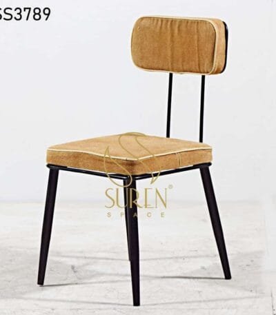 White Distress Curved Maharaja Chair Industrial Duel Fabric Simplistic Chair 1 1
