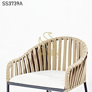 Industrial Furniture India : Industrial Furniture Online 2023 Designs MS Rope Semi Outdoor High Chair 3