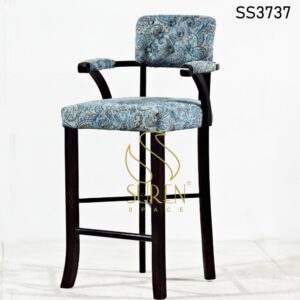 Home furniture Printed Fabric Tufted Design High Chair 2