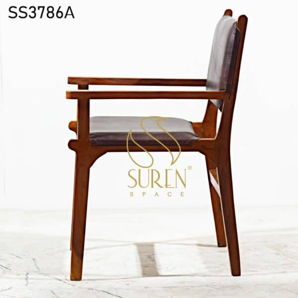 Solid Wood Handrest Upholstered Fine Dine Chair Solid Wood Handrest Upholstered Fine Dine Chair 3