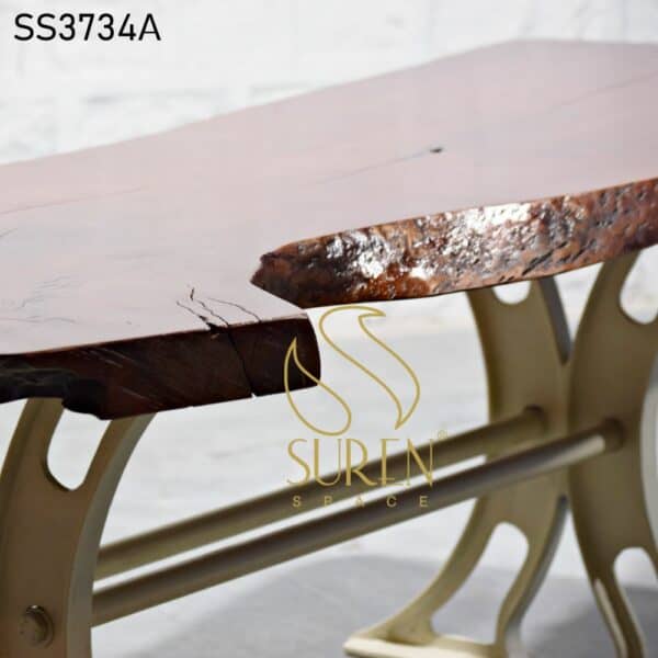Solid Wood Ledge Live Edge Dining Table Solid Wood Ledge Live Edge Dining Table 2