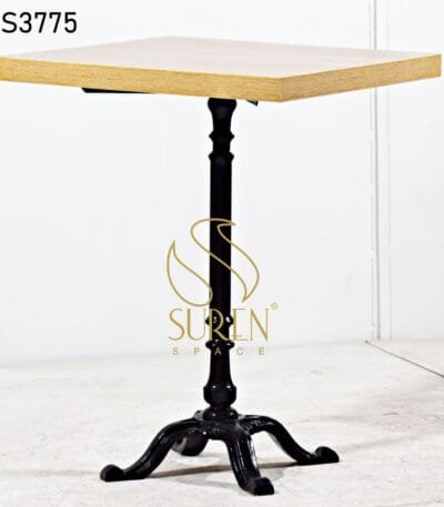 Epoxy Live Edge Big Round Table Venner Top Cast Iron Folding Cafe Table