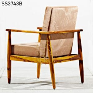 Hospitality Furniture Supplier from Jodhpur India Wood Finish Fabric Accent Restaurant Chair 1
