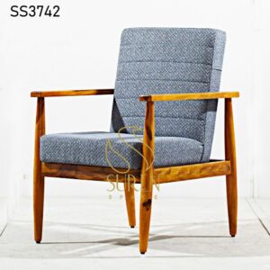 Hospitality Furniture Supplier from Jodhpur India Wood Finish Modern Accent Restaurant Chair 2