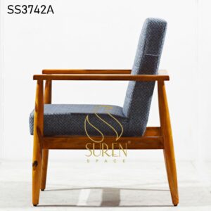 Hospitality Furniture Supplier from Jodhpur India Wood Finish Modern Accent Restaurant Chair 3