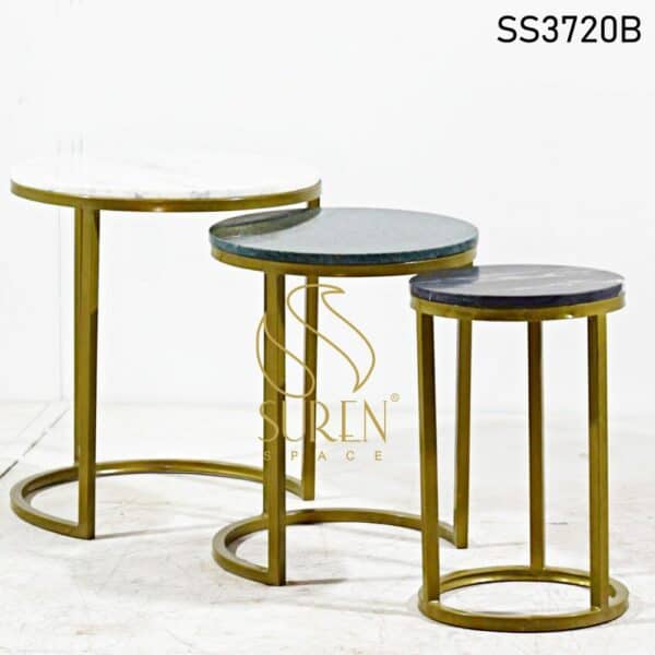 Golden Base Set of Three Stone Tables Golden Base Set of Three Stone Tables 1