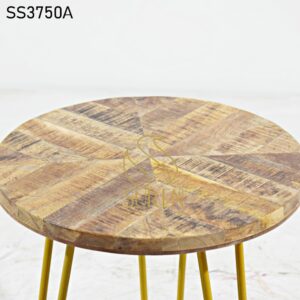 Hospitality Furniture Supplier from Jodhpur India Golden MS Solid Wood Round End Table 1 1