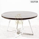 Industrial Solid Wood Walnut Round Table Industrial Solid Wood Walnut Round Table 2