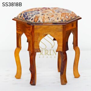 Hand Carved Traditional Indian Stool