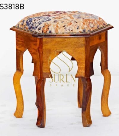 Hand Carved Traditional Indian Stool