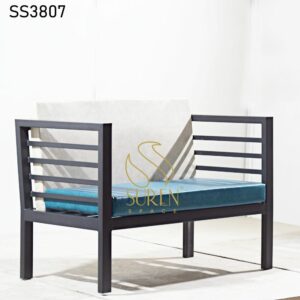 Industrial Two Seater Sofa with Loose Cushion
