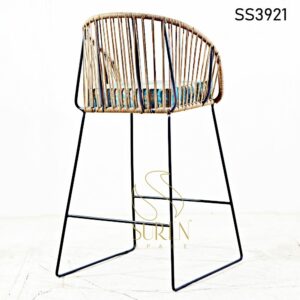 Home furniture Rope Weaving Industrial High Chair 1