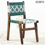 Traditional Indian Weaving Dining Chair