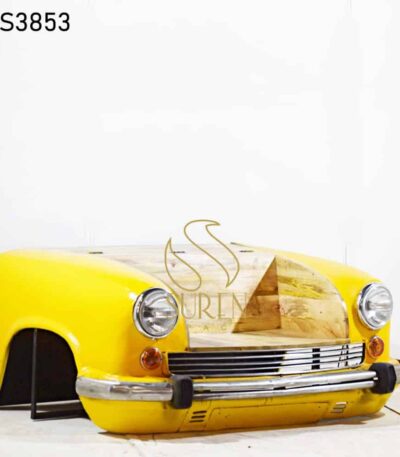 Yellow Finish Automobile Car Sofa