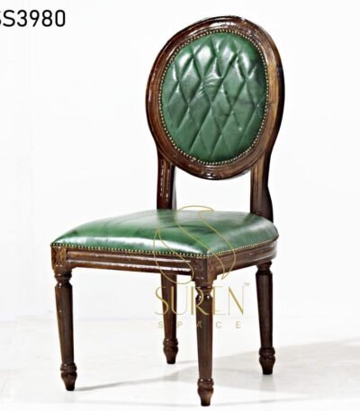 Carved Wooden Upholstered Chair