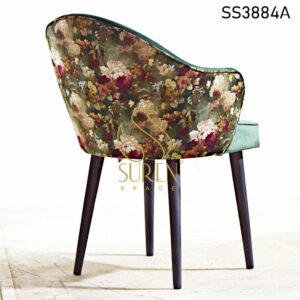 Hospitality Furniture Supplier from Jodhpur India Duel Fabric Metal Stand Fine Dine Chair 2