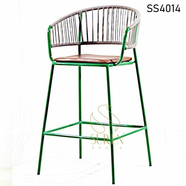 Duel Finish Rope Weaving High Chair Duel Finish Rope Weaving High Chair 3