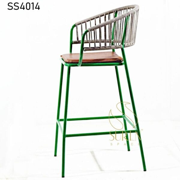 Duel Finish Rope Weaving High Chair Duel Finish Rope Weaving High Chair 4
