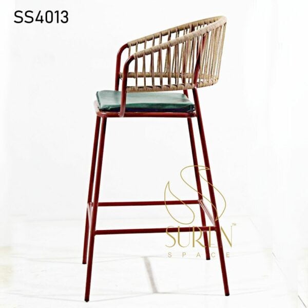 Duel Finish Rope Weaving High Chair Duel Finish Rope Weaving High Chair 5