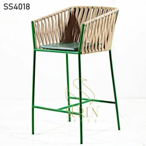 Industrial Furniture India : Industrial Furniture Online 2024 Designs Duel Tone Outdoor Weaving High Bar Chair 3