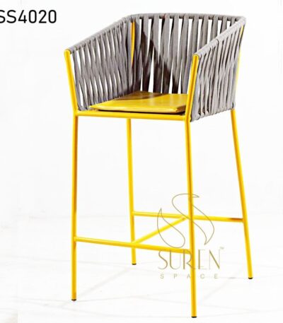 Duel Tone Outdoor Weaving High Bar Chair