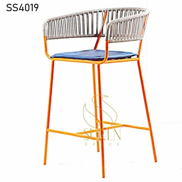 Duel Tone Outdoor Weaving High Chair Duel Tone Outdoor Weaving High Chair 3