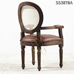 Camping Tent Furniture : Manufacturer from Jodhpur India Natural Rattan Cane Solid Wood Arm Rest Chair 2