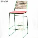 Rope Weaving Outdoor Chair with Metal Frame