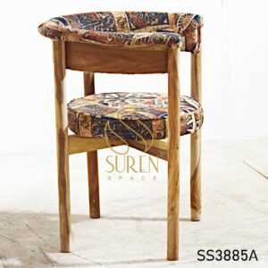 Hospitality Furniture Supplier from Jodhpur India Round Back Chair with Printed Seat Back 2