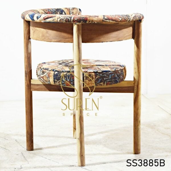 Round Back Chair with Printed Seat & Back Round Back Chair with Printed Seat Back 3