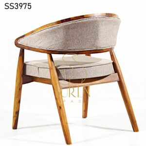 Round Curved Back Upholstered Chair (1)