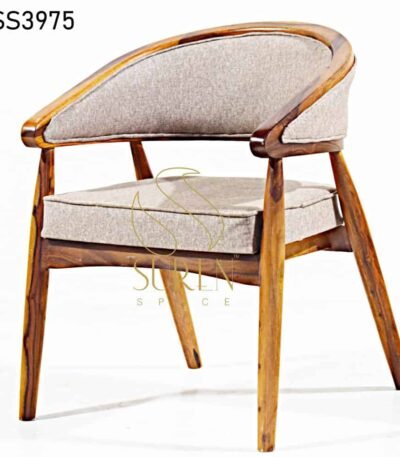 Round Curved Back Upholstered Chair (2)