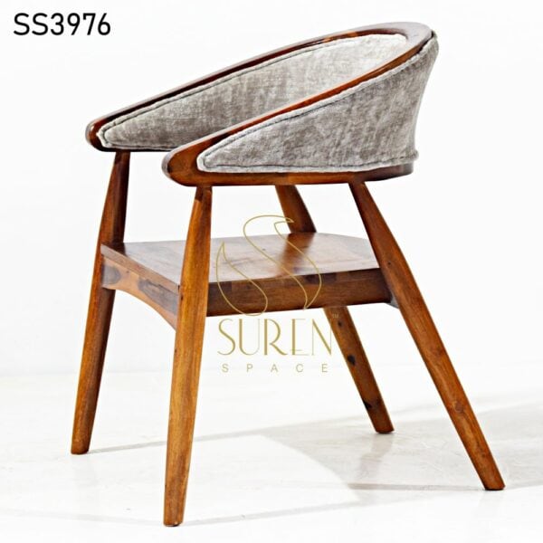 Round Curved Back Wooden Seat Chair Round Curved Back Wooden Seat Chair 1
