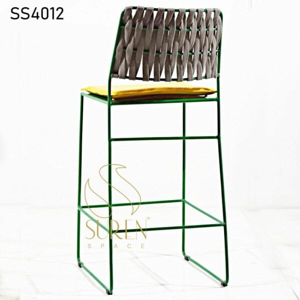 Rope Weaving Outdoor Chair with Metal Frame SS4012 1 1