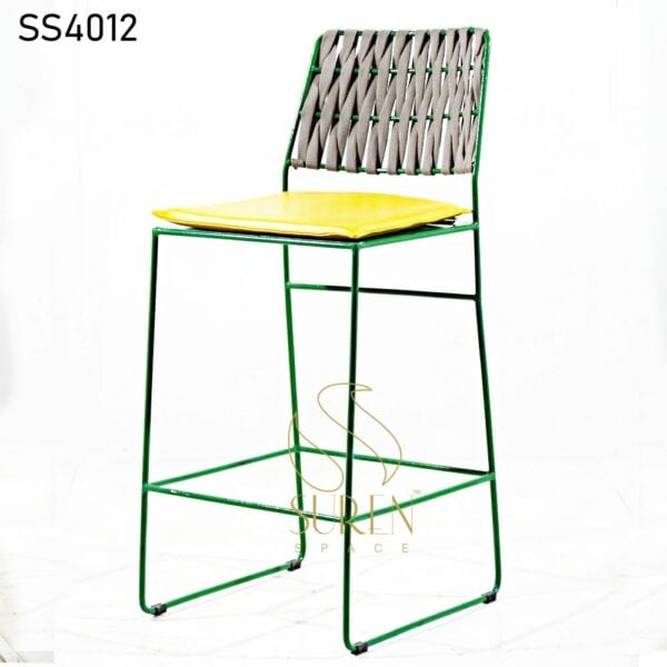 Rope Weaving Outdoor Chair with Metal Frame SS4012 2 1