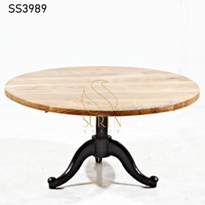 Cast Iron Solid Wood Big Center Table