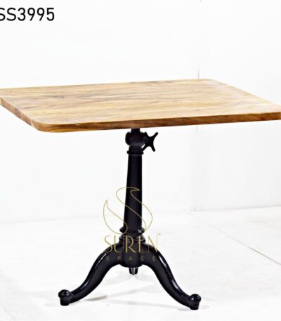 Height Adjustable Casting Café Table
