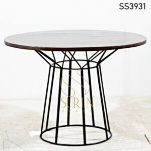 Industrial Wooden Four Seater Table