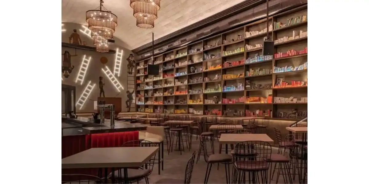 15 Cafe Theme Ideas to Captivate Everyone’s Attention 2 Library Cafe-15 Cafe Theme Ideas to Captivate Everyone’s Attention-SURENSPACE
