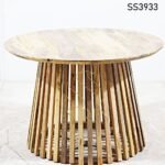 Mango Indian Wood Natural Finish Dining Table