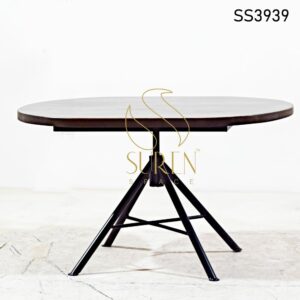 Round Height Adjustable Center Table