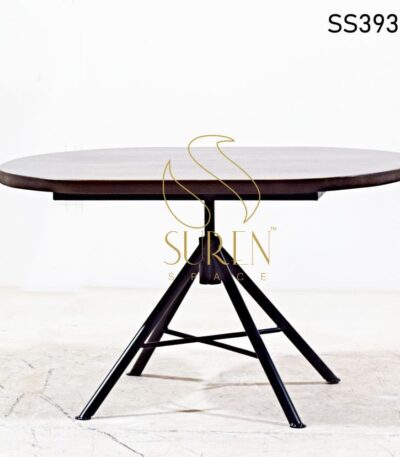 Round Height Adjustable Center Table
