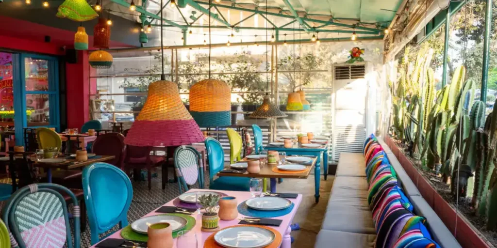 16 Restaurant Interior Design Themes to Inspire Your Creative Genius 15 SUREN SPACE BLOG-Mexican Fiesta Glamour Restaurant Interior Design Themes