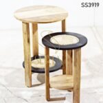 Set of Two Coastal Theme End Tables